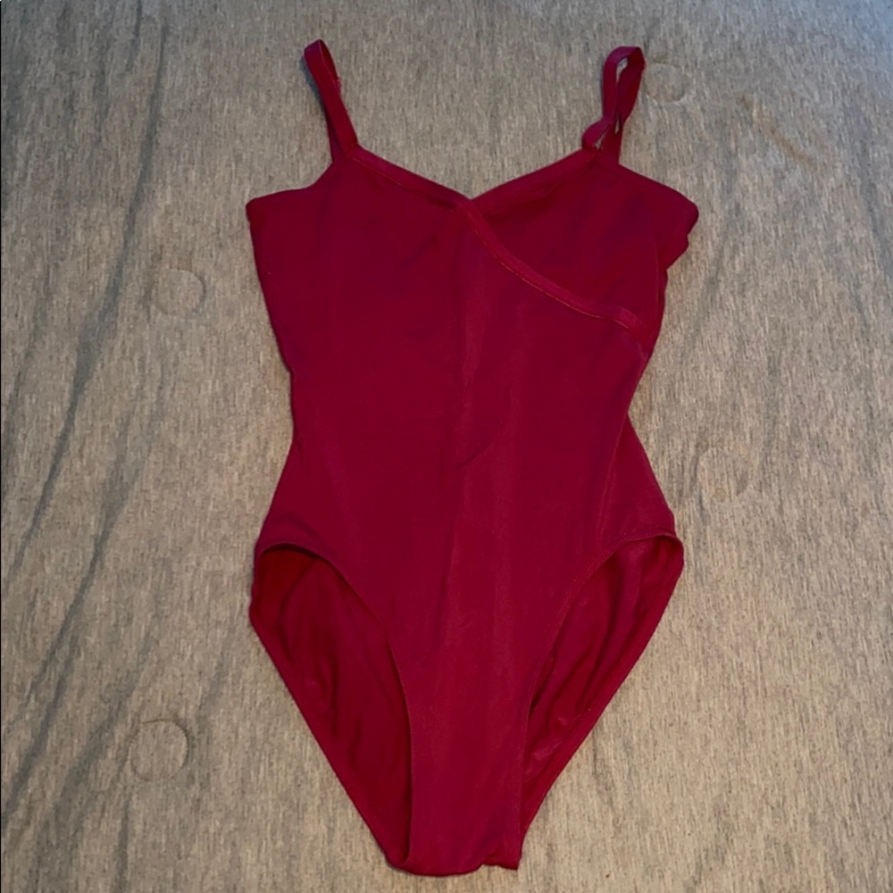 Magenta Dance Leotard with adjustable straps